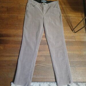 WIT & WISDOM absolution corduroy straight leg pants in taupe (sz10)